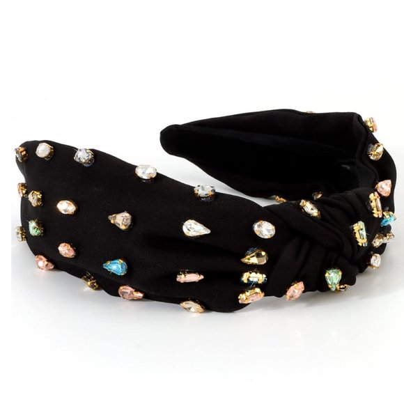 NEW! EXCLUSIVE ZARA BLACK PADDED RHINESTONES HEADBAND - Picture 4 of 7